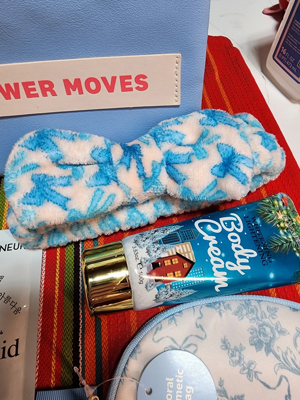 Blue Spa & Self-Care Beauty Bundle | Skincare Accessories & Pampering Set